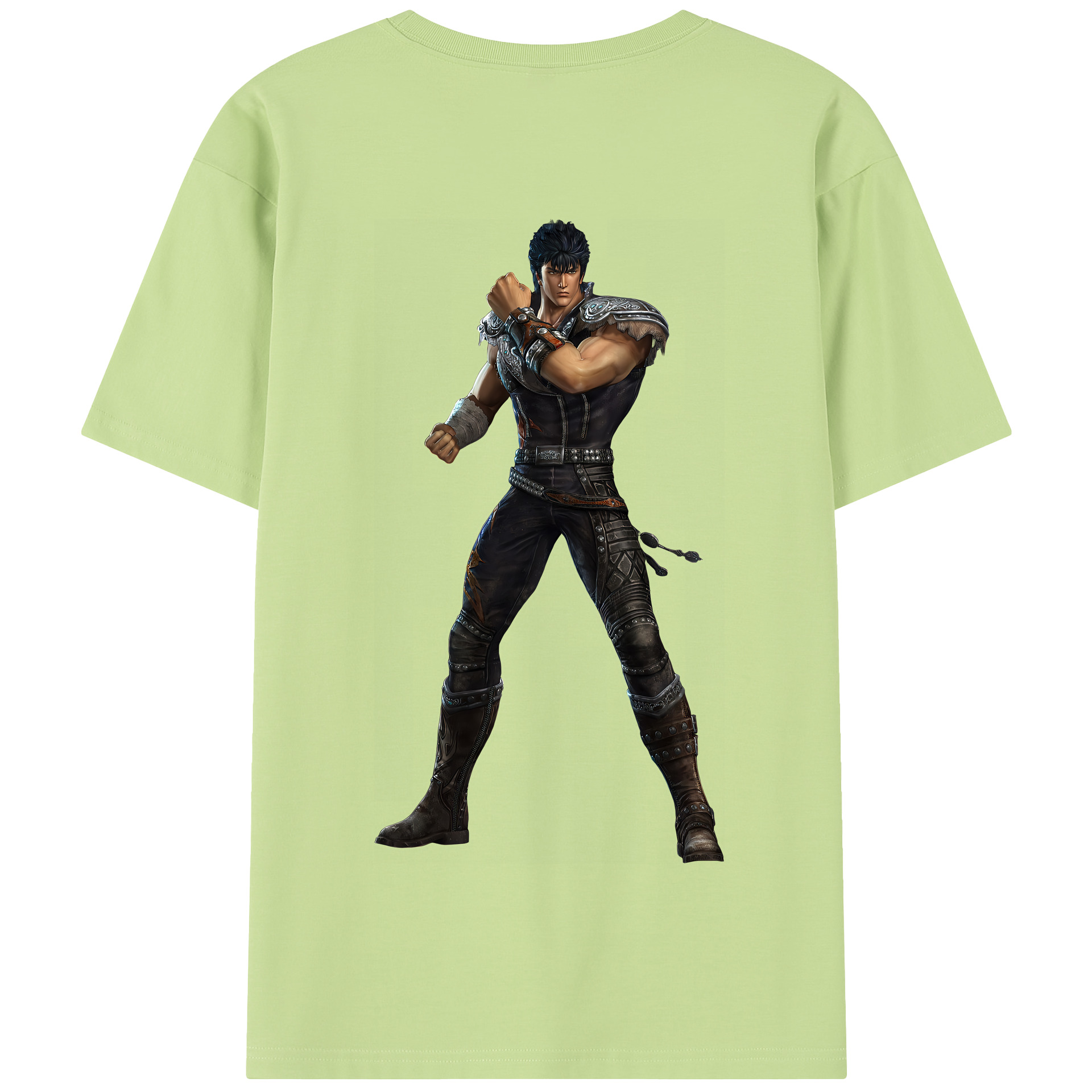 （画像用） 北斗の拳 Fist of the North Star 綿100％半袖Tシャツ（背面プリント）